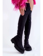 Dámské kozačky nad kolena Černé model 21603921 - EVENTO