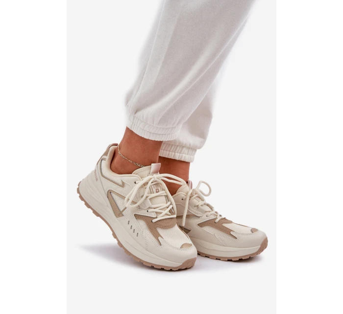 Dámské Sportovní Boty Big Star NN274A096 HI-POLY SYSTEM Béžové Dámské Sportovní Boty Big Star NN274A096 HI-POLY SYSTEM Béžové