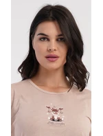 Dámské pyžamo dlouhé model 21748295 - Vienetta Dámské pyžamo dlouhé model 21748295 - Vienetta