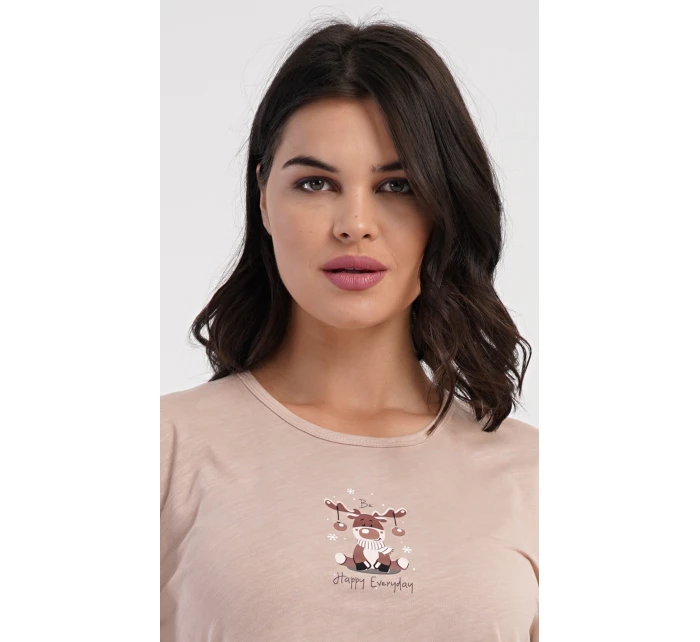 Dámské pyžamo dlouhé model 21748295 - Vienetta Dámské pyžamo dlouhé model 21748295 - Vienetta