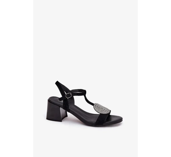 Sandály na podpatku model 211368 Step in style Sandály na podpatku model 211368 Step in style