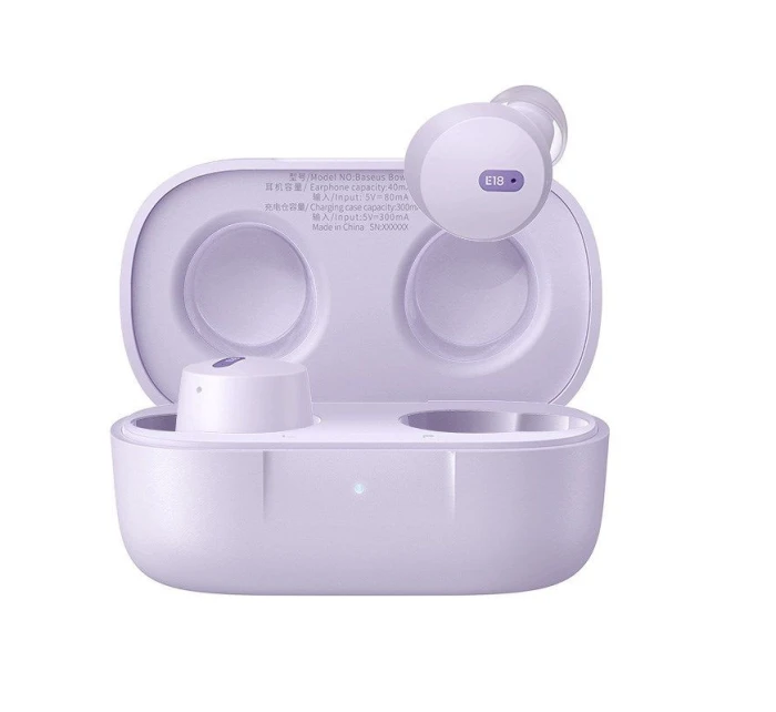 Bezdrátová sluchátka Baseus Bowie E18 (fialová)