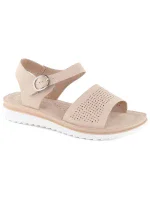 W model 19373122 béžové lodičky na platformě a podpatku - SERGIO LEONE