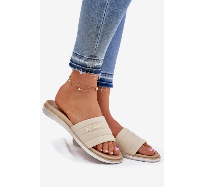 Dámské Klapky Béžové model 21698022 - Inblu