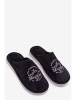 Pánské Černé Pantofle model 21793959 - Boto Pánské Černé Pantofle model 21793959 - Boto