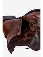 Zateplené kotníkové boty na nízkém podpatku Vinceza 58677 Camel Zateplené kotníkové boty na nízkém podpatku Vinceza 58677 Camel