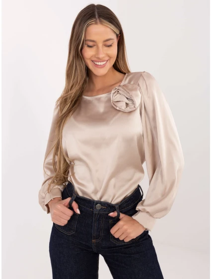 Bluzka MI BZ model 21795609 beżowy - FPrice Bluzka MI BZ model 21795609 beżowy - FPrice