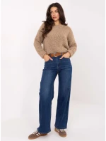 Spodnie jeans SP  ciemny niebieski model 21734240 - FPrice