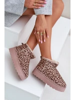 Dámské sněhule s leopardím vzorem na platformě zateplené kožíškem hnědé Xamella Dámské sněhule s leopardím vzorem na platformě zateplené kožíškem hnědé Xamella