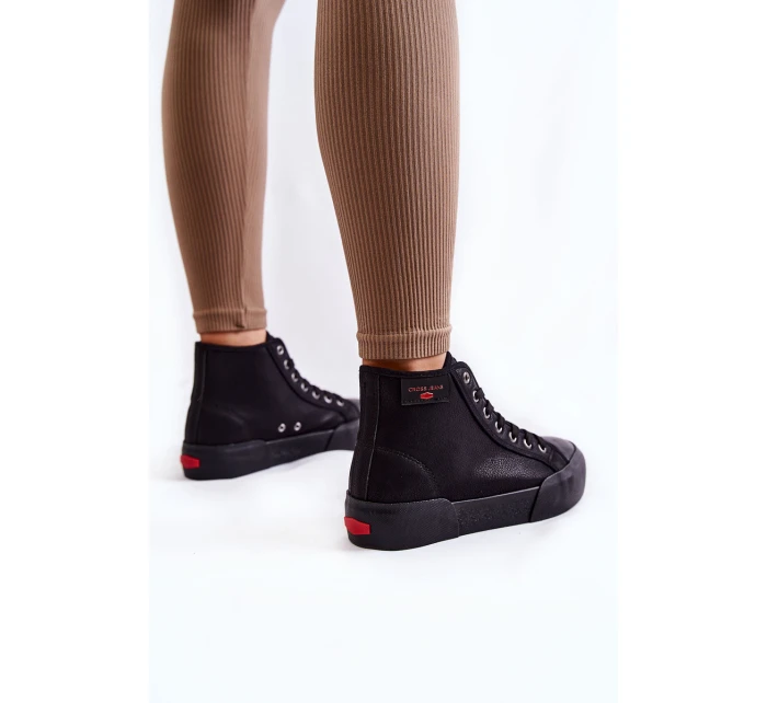 Dámské vysoké tenisky Cross Jeans KK2R4055C Černe