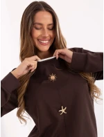 Bluza RV BL model 21717659 ciemny brązowy - FPrice Bluza RV BL model 21717659 ciemny brązowy - FPrice