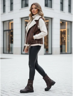 Dámské voskované kalhoty ELLODIX black FashionStreet UY2230