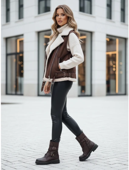 Dámské voskované kalhoty ELLODIX black FashionStreet UY2230