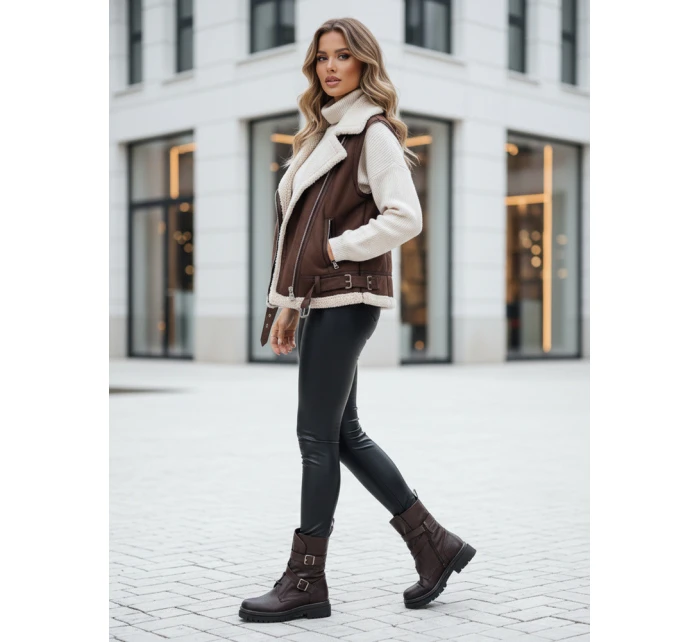Dámské voskované kalhoty ELLODIX black FashionStreet UY2230