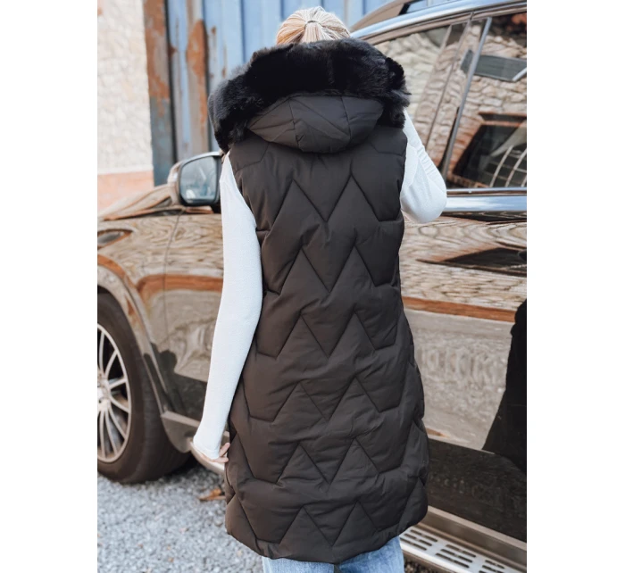 Dámská prošívaná vesta černá FashionStreet TY5262