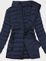 Tmavě modrá lehká prošívaná dámská bunda (20311-221)