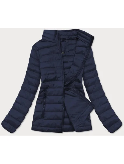 Tmavě modrá lehká prošívaná dámská bunda (20311-221) Tmavě modrá lehká prošívaná dámská bunda (20311-221)