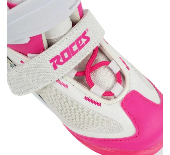 Brusle Roces Moody Ice X bílé a růžové 450744 001 Brusle Roces Moody Ice X bílé a růžové 450744 001