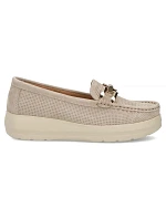 Béžové kožené mokasíny na model 22097362 - FILIPPO Béžové kožené mokasíny na model 22097362 - FILIPPO