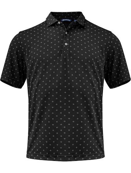 Cutter & Buck Virtue Polo Printed Men Pánské funkční polo "Printed" 68.4432 black Cutter & Buck Virtue Polo Printed Men Pánské funkční polo "Printed" 68.4432 black