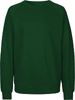 Neutral O 63001 Unisex raglánová mikina z bio bavlny 77.6301 bottle green