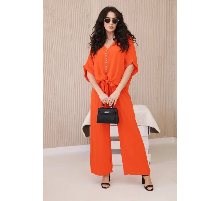 Souprava halenky a kalhot pomeranč Souprava halenky a kalhot pomeranč