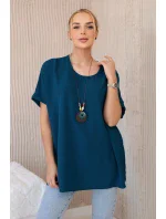 Oversized halenka s přívěskem námořní Oversized halenka s přívěskem námořní