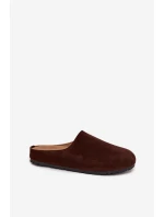 Dámské pantofle na platformě čokoládové model 21709390 - Boto