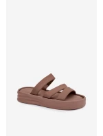 dámské sandály na platformě s pásky Khaki model 21943283 - Boto