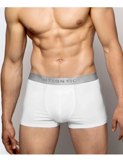 Pánské sportovní boxerky z model 20070758 bavlny bílé - Atlantic Pánské sportovní boxerky z model 20070758 bavlny bílé - Atlantic