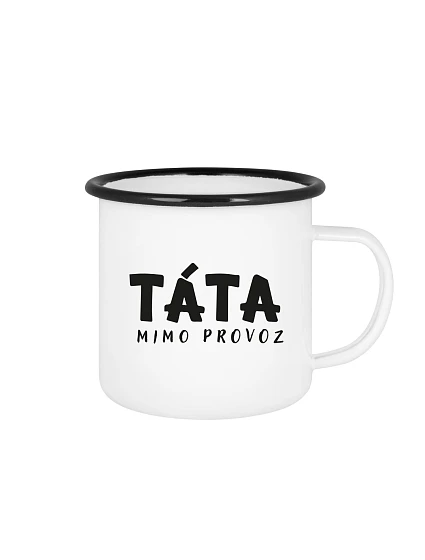 TÁTA MIMO PROVOZ - bílý plecháček 350 ml