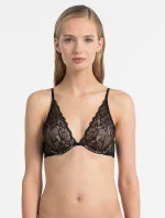 Podprsenka s kosticí QF1436E černá - Calvin Klein
