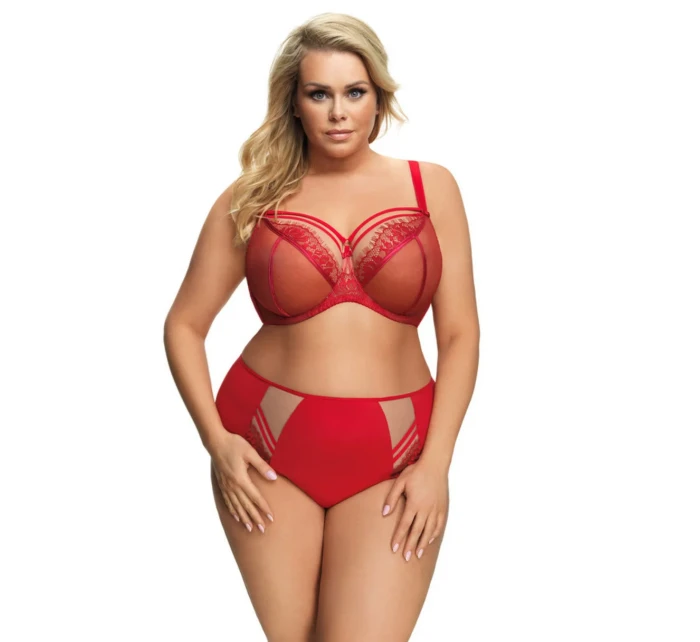 RAJSKÁ MĚKKÁ PODPRSENKA K496 ČERVENÁ