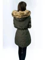 CIEPŁA DAMSKA PARKA ZIMOWA KHAKI model 21241757 - MHM