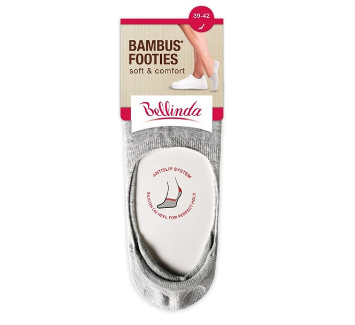 nízké dámské ponožky BAMBUS SOCKS  šedá model 19561664 - Bellinda