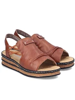 damskie na brązowe model 22087042 - Rieker