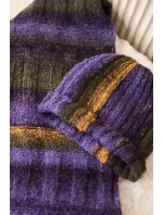 Dámská mohérová souprava K208 fialová+modrá Dámská mohérová souprava K208 fialová+modrá