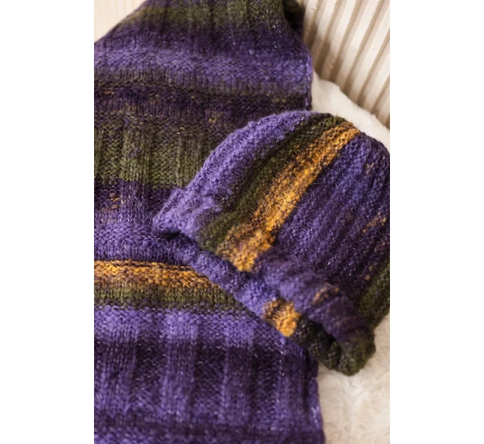 Dámská mohérová souprava K208 fialová+modrá Dámská mohérová souprava K208 fialová+modrá