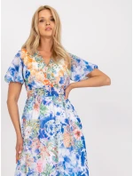 Šaty DHJ SK 15967 1.01P bílá a modrá