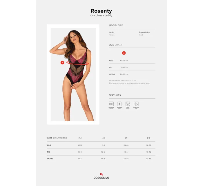 Smyslné body teddy model 18978782 - Obsessive Smyslné body teddy model 18978782 - Obsessive