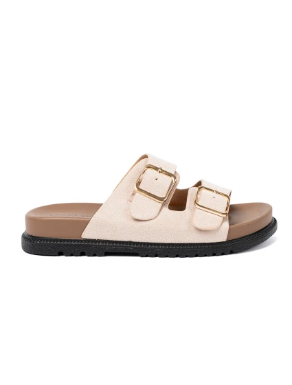 Trendy dámské Jasnobeżowy nazouváky platforma Trendy dámské Jasnobeżowy nazouváky platforma