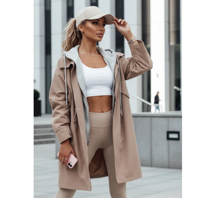 Kurtka parka damska LOIRE beżowa FashionStreet TY4295