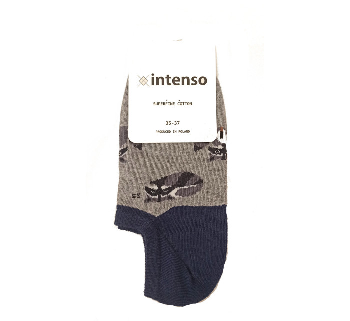 Dámské vzorované ponožky Intenso 1818 Cotton 35-40