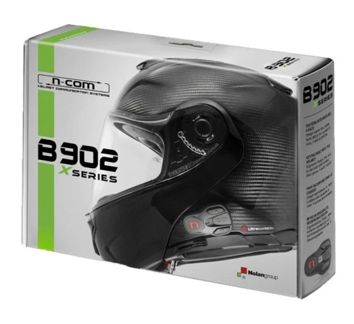 NOLAN N-COM B902 X interkom pro motocykly pro helmy NOLAN, sada pro 1 helmu