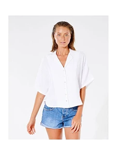 Košile RIP CURL Premium Surf S/S Shirt, bílá