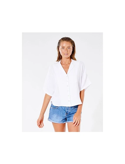 Košile RIP CURL Premium Surf S/S Shirt, bílá