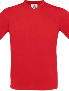 B&C Exact V-Neck Tričko s výstřihem do V model 22482645 red