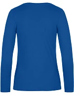 B&C #E190 LSL /women Dámské tričko z těžké bavlny s dl. rukávem 01.008T royal blue