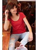 Dámské tričko z bio bavlny 02. red model 22533852 - Daiber