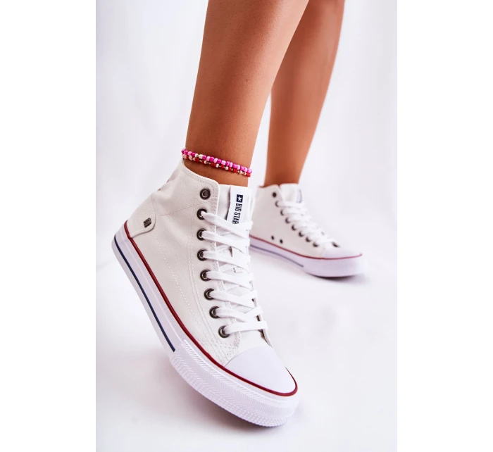 Dámské Vysoké Tenisky Big Star DD274332 Bile
